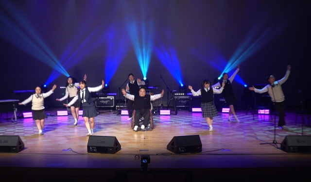 Students perform at an event to raise disability awareness during the Disability Empathy Week last year. (KODDI)